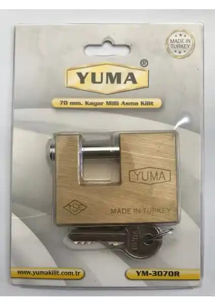 Yuma 70 Mm Kayar Milli Asma Kilit Güvenlik ve Dayanıklılık Standardı