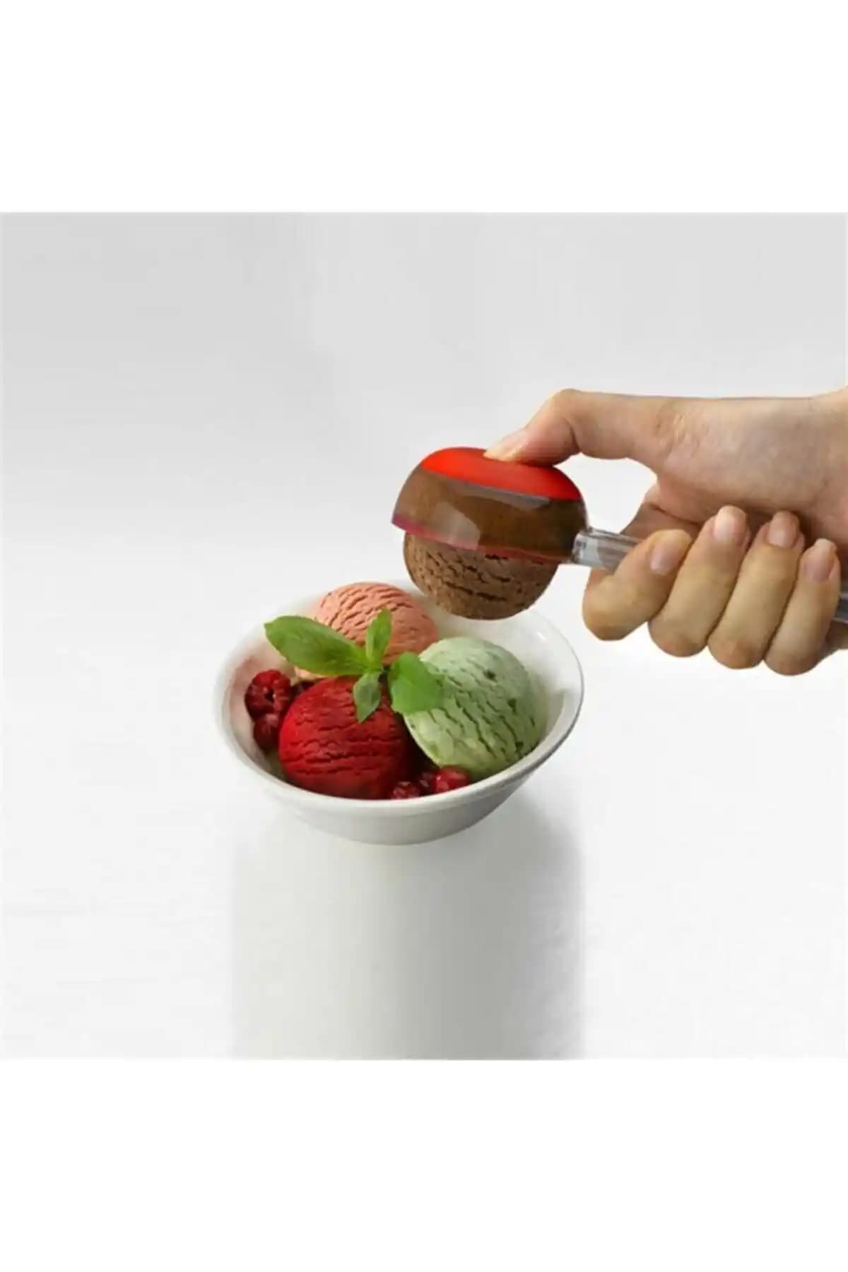 Genel Markalar Bas-parmak Dondurma Kaşığı (g-131): Yeşil, 0-3 L 12 Parça Türkiye Menşeli