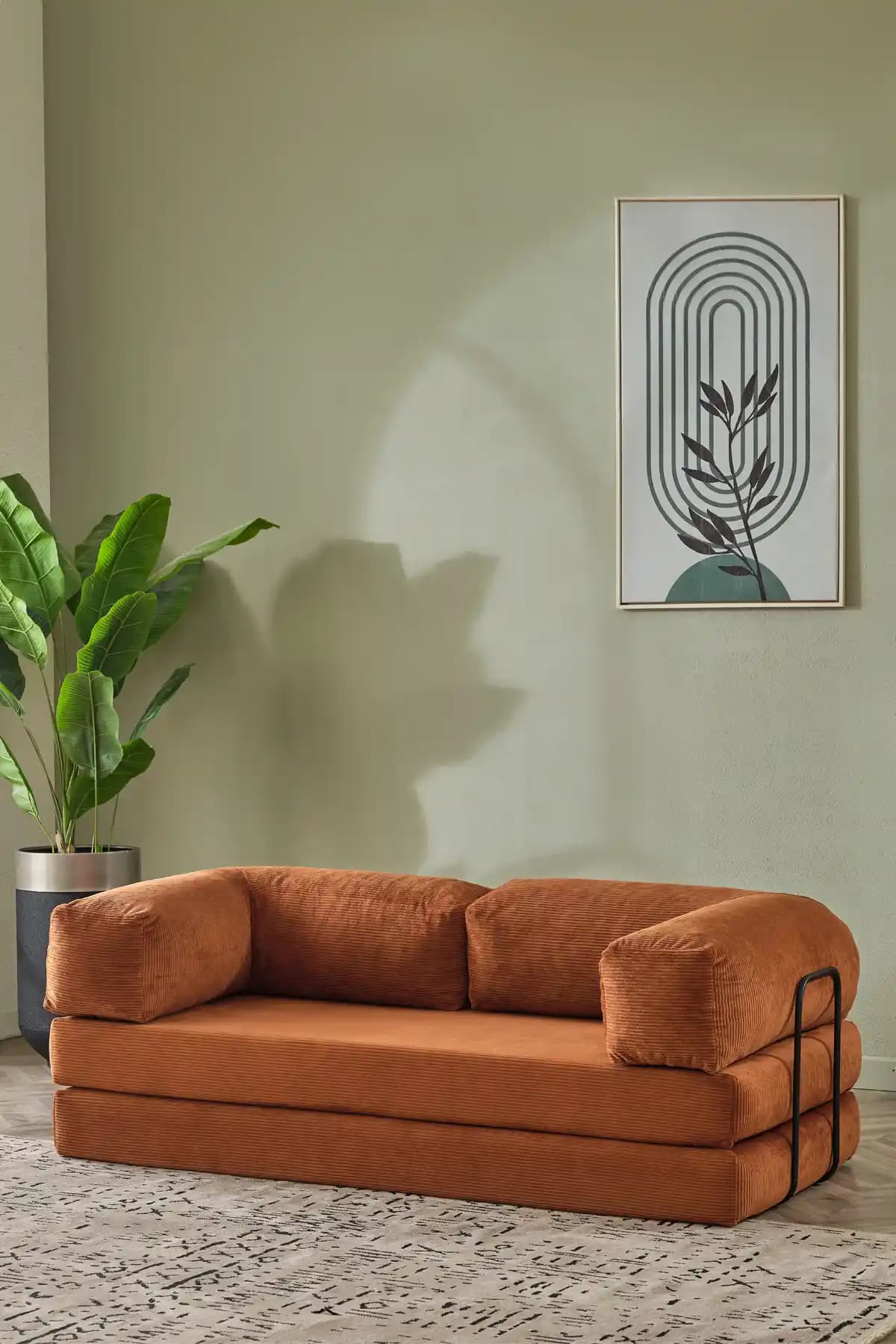 Huga Metal Relax Yataklı Dinlenme Koltuğu: Çok Renkli Kumaşla Retro-İskandinav Tasarım