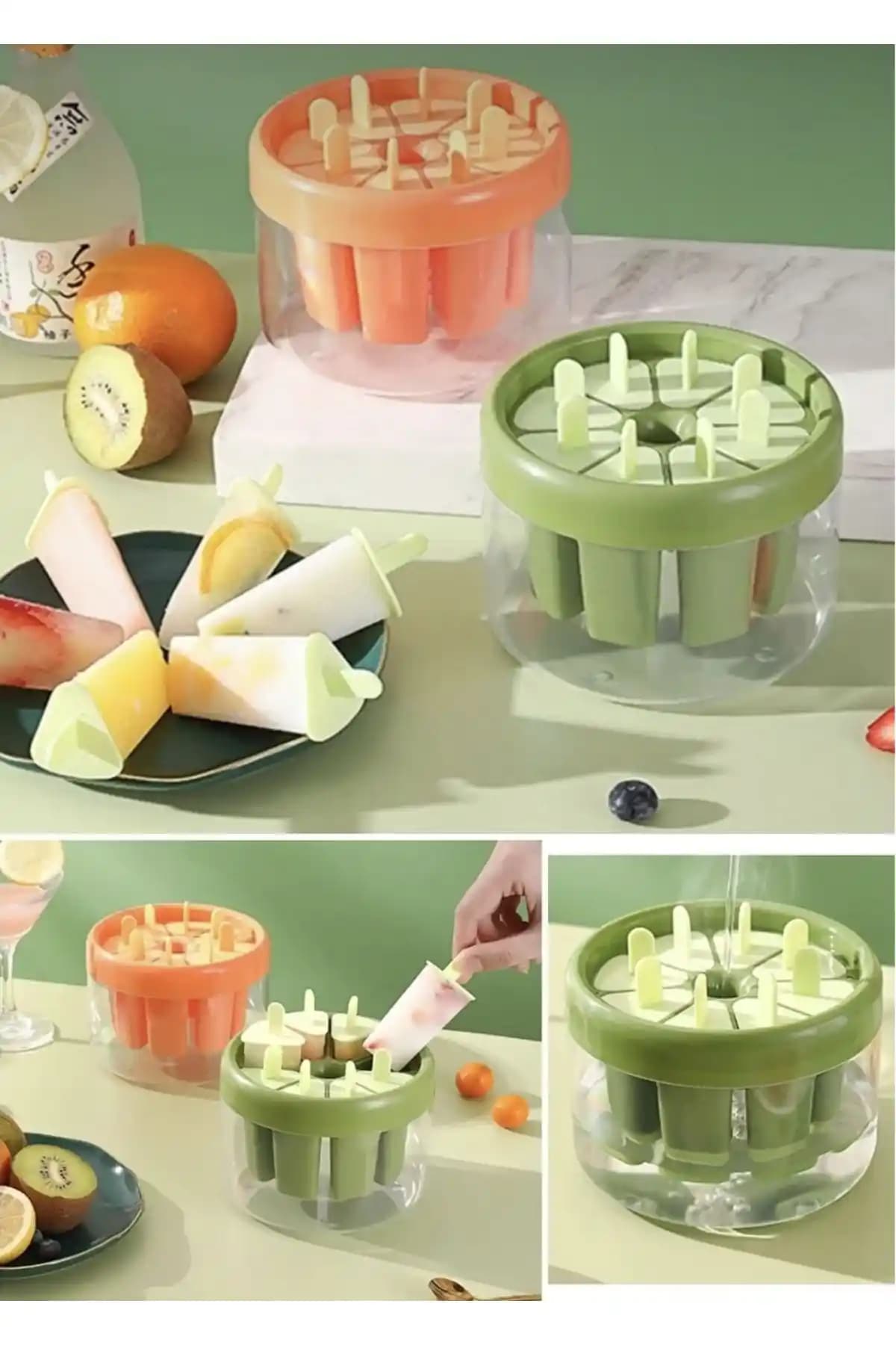 Mimoza Park 8 Bölmeli Dondurma Kalıbı: Evde Renkli Tatlar İçin Pratik Çözüm