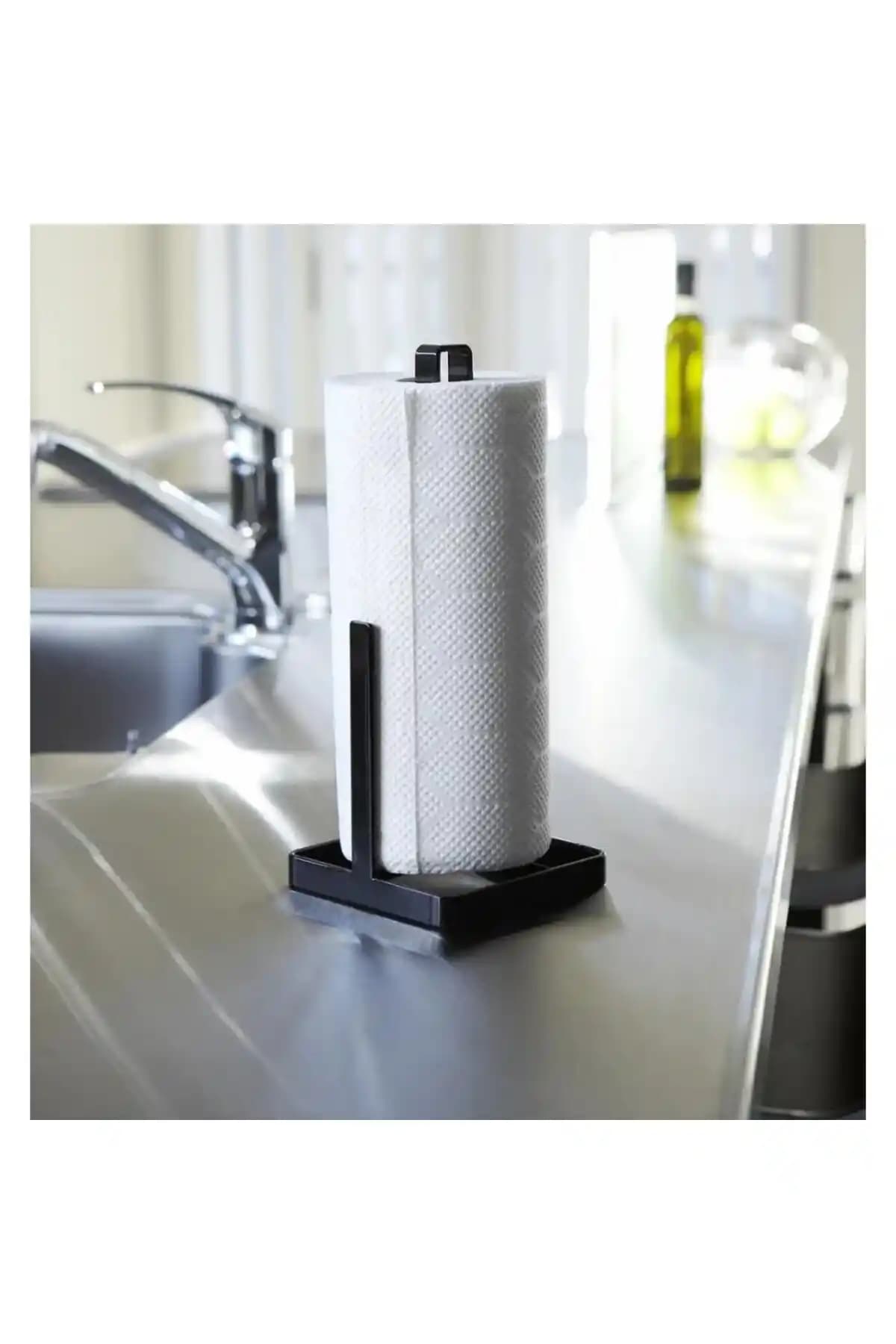 Mirayevim Siyah Tezgah Üstü Kağıt Havluluk ve Peçetelik: Şık, Dayanıklı Metal Tasarım