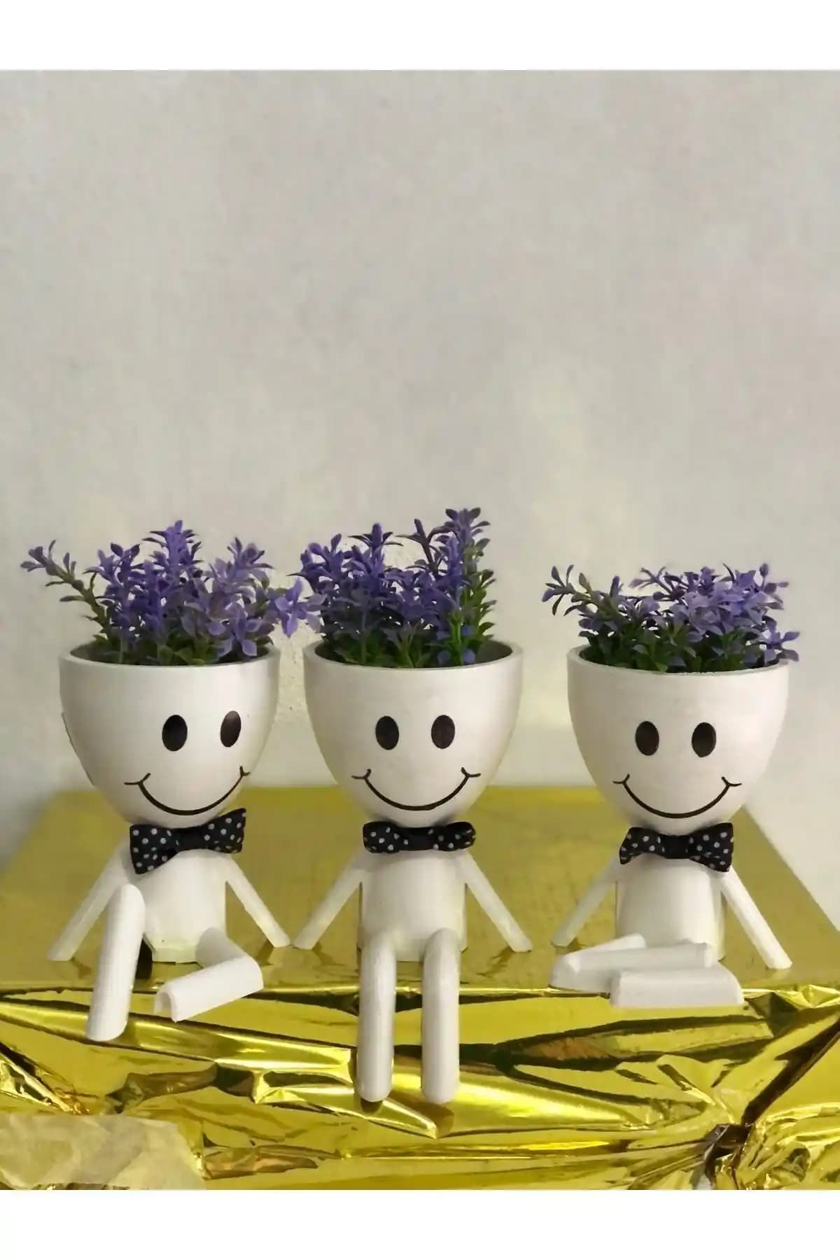 Paris Dünyası 3'lü Plastik Dekoratif Adam ile Modern ve Neşeli Mekan Dekorasyonu