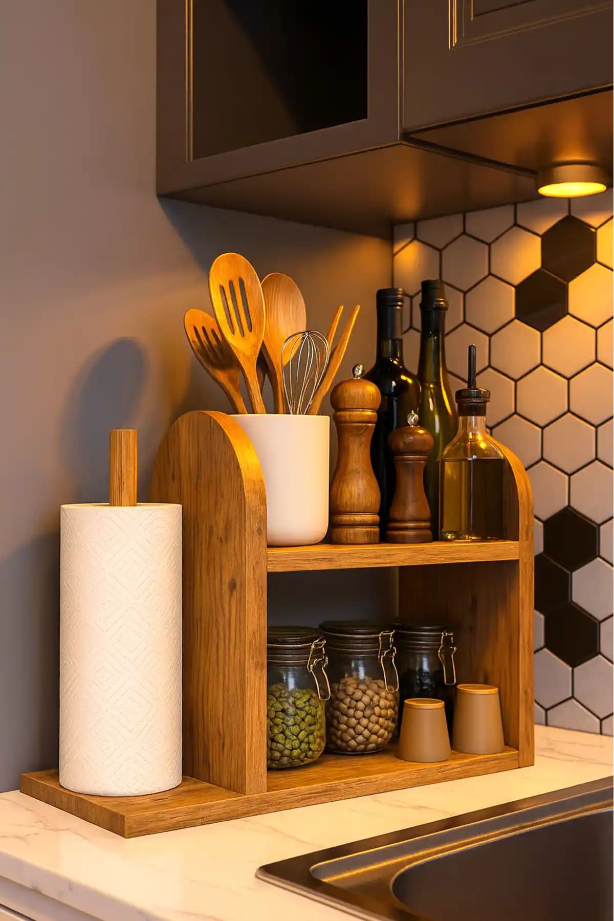 PEKA Kağıt Havluluklu Mutfak Rafı: Tezgah Üstü Düzenleyici ve Peçetelik İncelemesi