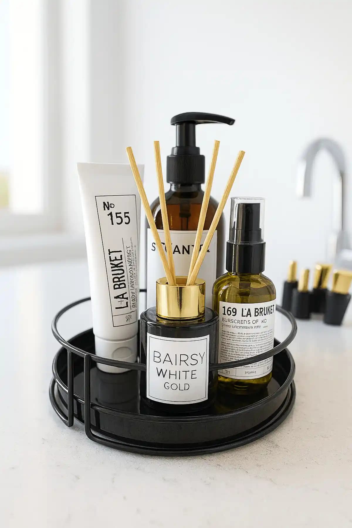 Sas Haus Siyah Tek Katlı Organizeri: Çok Amaçlı Makyaj, Takı ve Sunum Tepsisi