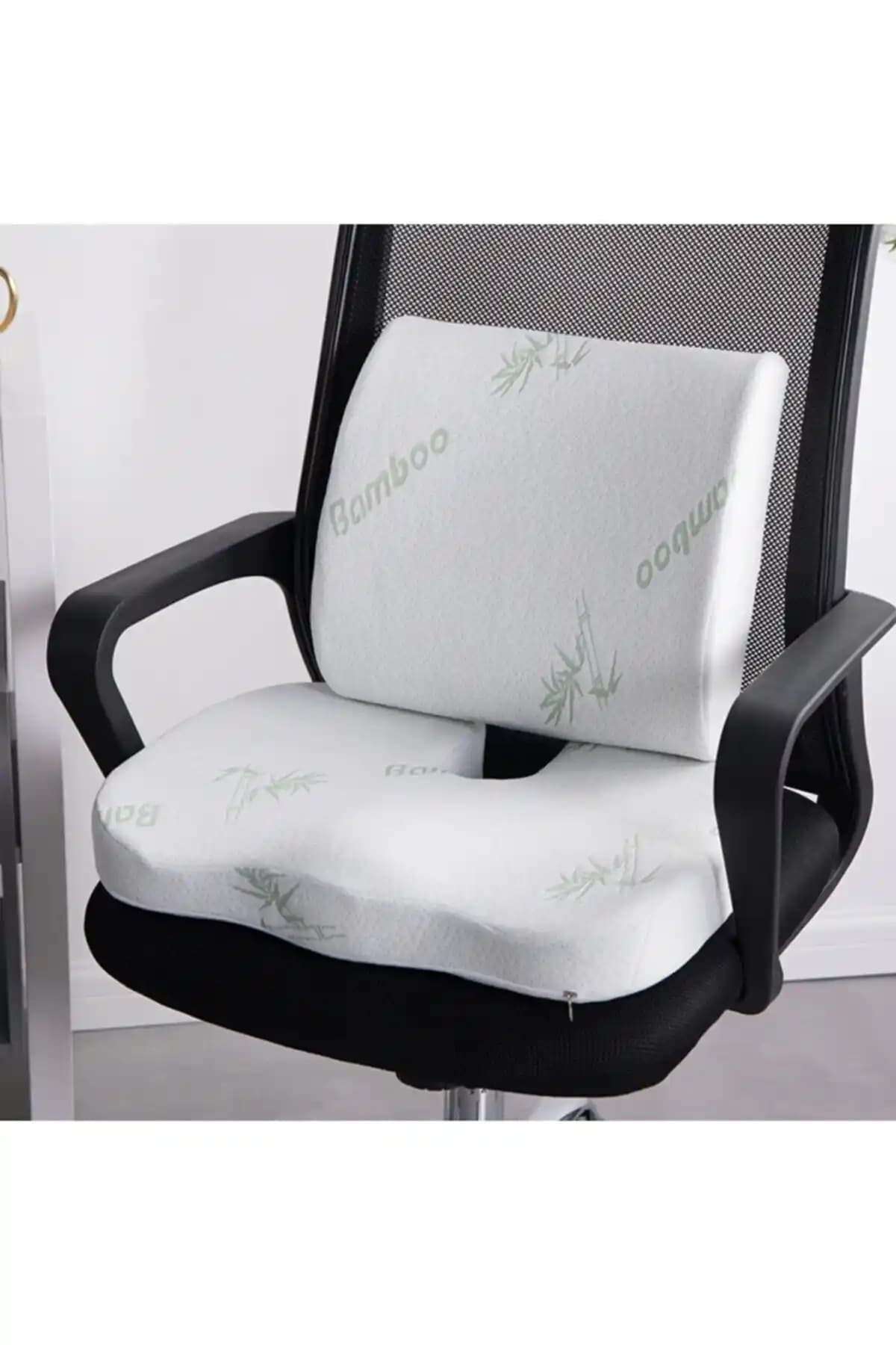 Visco Planet Oturma Minderi ve Bel Yastığı: Ergonomik Destek İçin İki Parçalı Konfor Seti