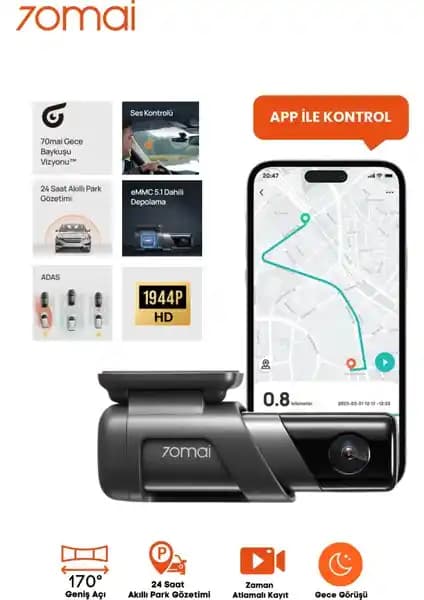 70MAI Araç İçi Kamera: Yüksek Çözünürlük ve Gelişmiş Güvenlik Özellikleriyle Sürüş Güvenliğinizi Artırır
