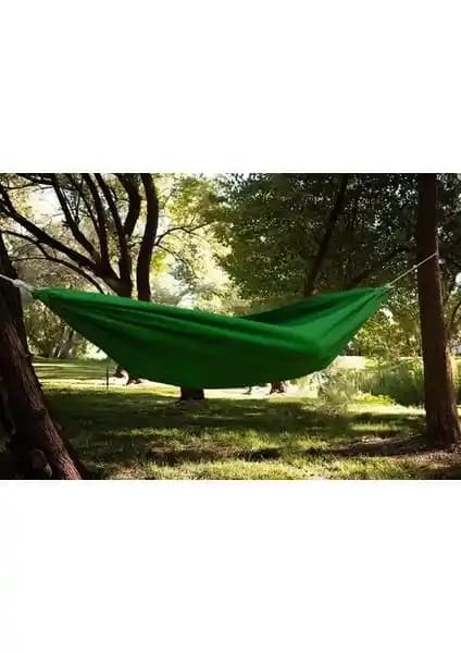 Doğa İçin Dayanıklı ve Hafif 5DM Kamp Hamağı Yeşil, Pratik Taşınabilir Outdoor Ürünü