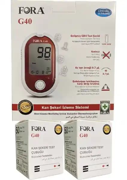 Fora G40 Şeker Cihazı ve Ölçüm Stribi: Güvenilir ve Kullanımı Kolay Diyabet Takip Cihazı