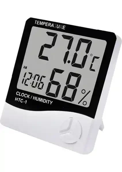 HTC-1 Masaüstü Dijital Termometre ve Nem Ölçer İnceleme ve Kullanım Kılavuzu