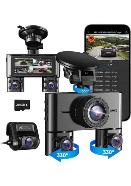 Joyecar Joy-4-Eyes 4 Yönlü Araç İçi Kamera Güvenlik ve Gözlem Çözümü