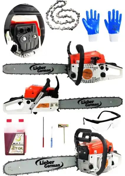 Lieber Turkey VE59T Çift Egzozlu Profesyonel Ağaç Motoru Güç ve Verimlilik Bir Arada