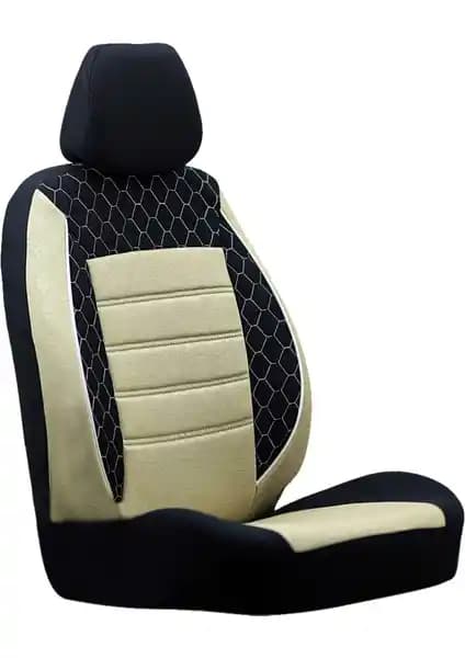 Renault 9 İçin Siyah Bej Kumaş Koltuk Kılıfı Seti Gelişmiş Koruma ve Estetik Sağlar