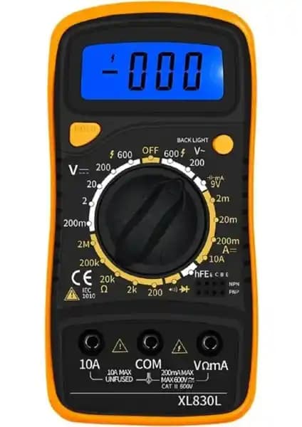 Solinpatech XL830L Dijital Multimetre Elektrik ve Elektronik Uygulamaları İçin Güvenilir Ölçüm Cihazı