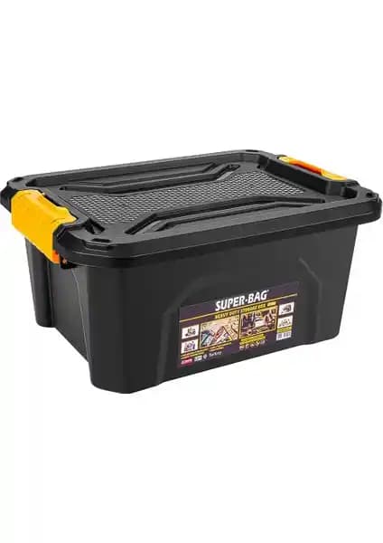 Super-Bag Geniş Hacimli Kilitli Saklama Kutusu 20 Lt Dayanıklı ve Güvenli Depolama Çözümü