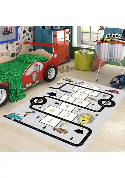 Çocuk Odası İçin Güvenli ve Eğitici Trafik Temalı Halı Seçenekleri
