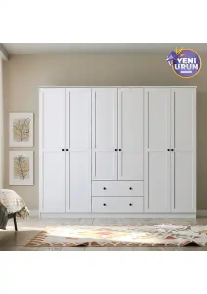 Gardrop Karşılaştırması: Rabi Mobilya Side 6 Kapaklı ve Rani BA115 Geniş Gardrop Özellikleri