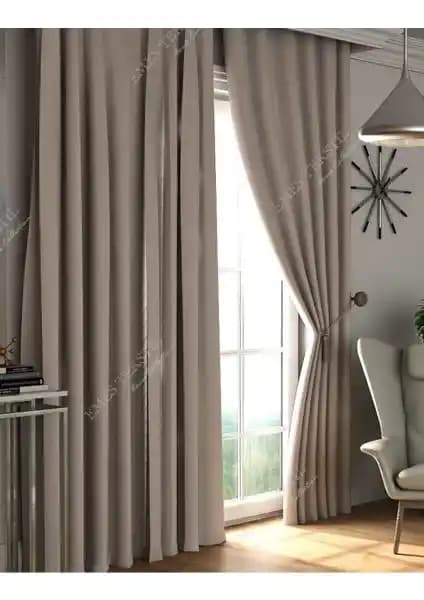 Perde Pendik Bej Blackout ve Brillant Siyah Renk Blackout Perde Karşılaştırması