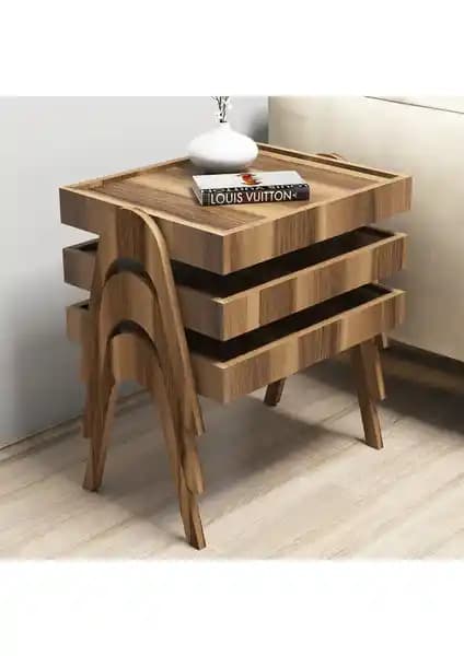 Roma Tepsi Zigon Sehpa ve Pion Metal Ayaklı 3'lü Sehpa Karşılaştırması