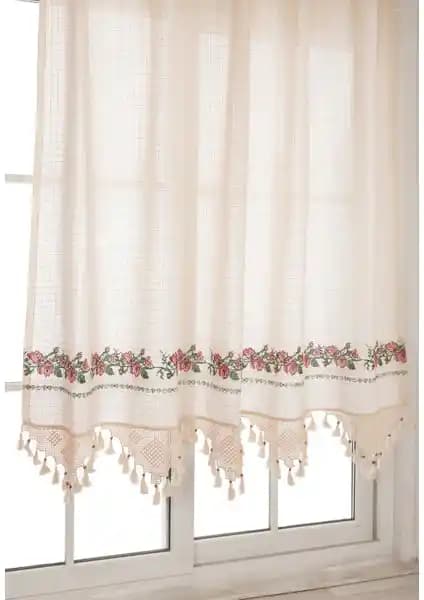 Tuncay Tekstil Kırmızı Kanaviçe Perde ve Güneşlik Modellerinin Karşılaştırması