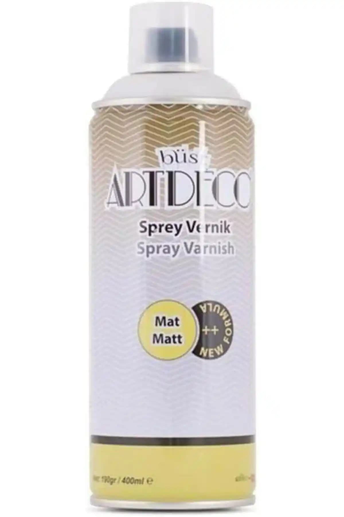 Artdeco Su Bazlı Sprey Vernik 400ml: Mat Görünüm ve Kolay Uygulama Özelliği ile Yüzey Koruma