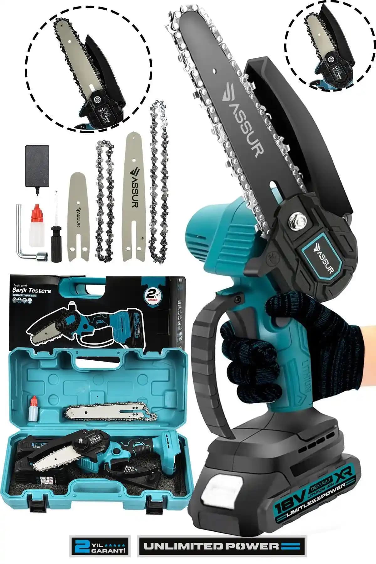 ASSUR Profesyonel Metal Dişli 18V Şarjlı Dal Budama Testeresi İnceleme ve Kullanıcı Yorumları