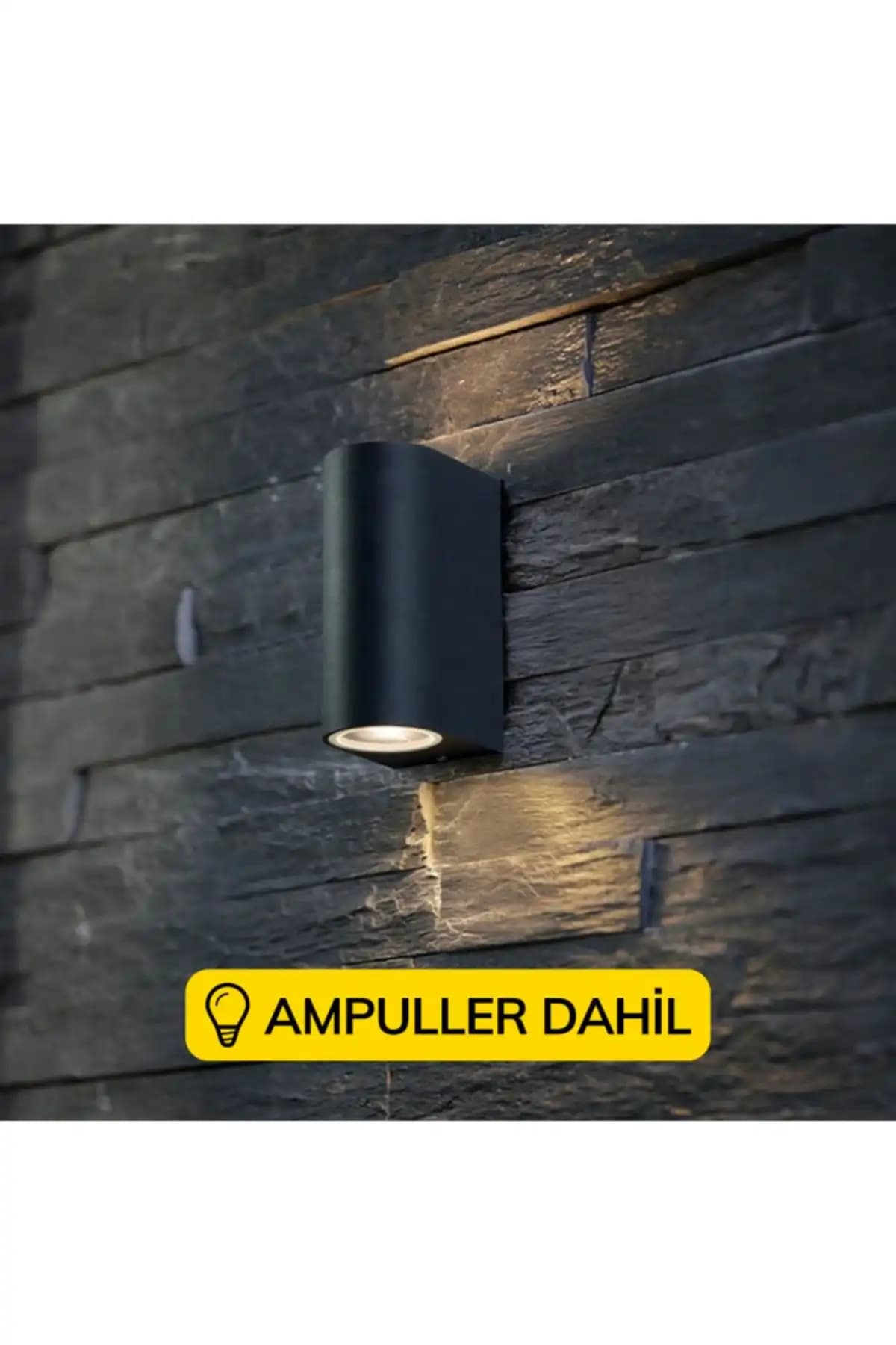 Fullreyon Gün Işığı Ledli Siyah Kasa Aplik: Modern ve Dayanıklı İç ve Dış Mekan Aydınlatma Çözümü