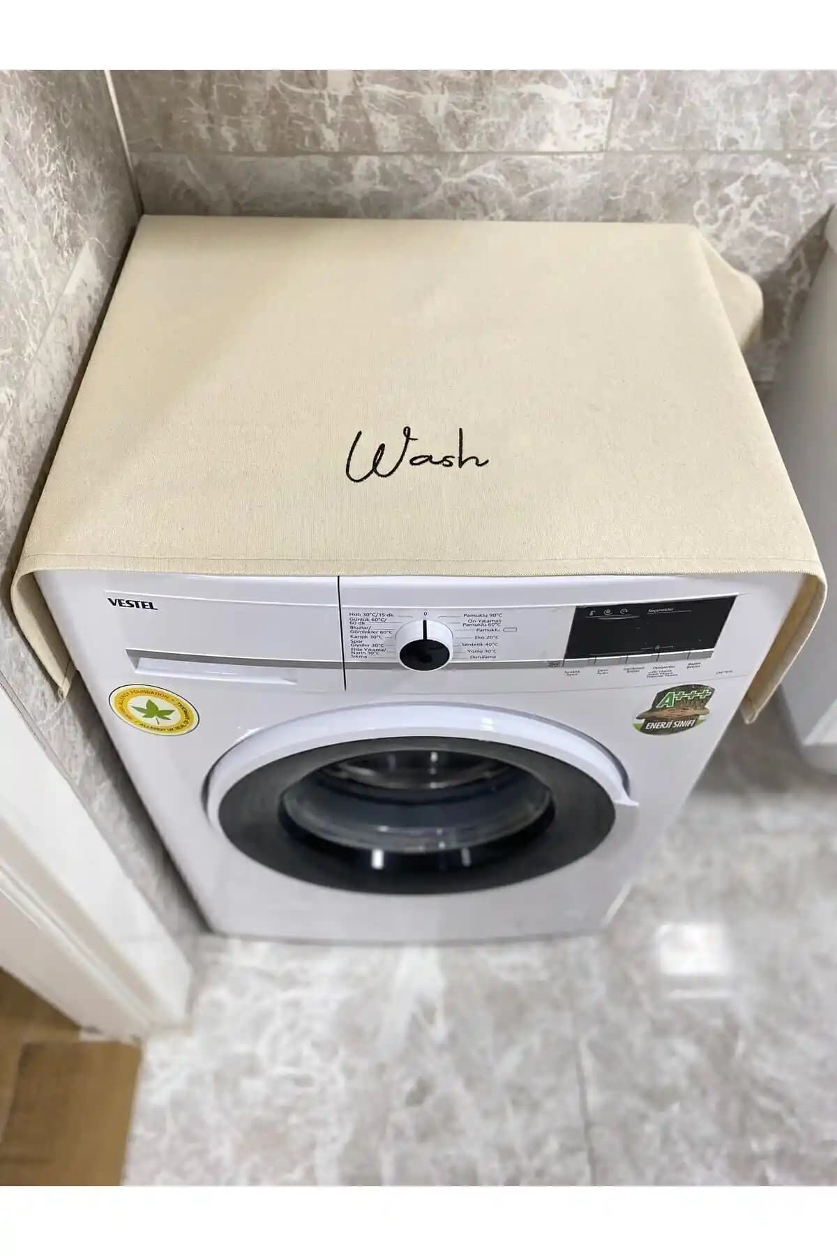 Hanles Kırık Beyaz ve Siyah Çamaşır Makinesi Örtüsü Karşılaştırması