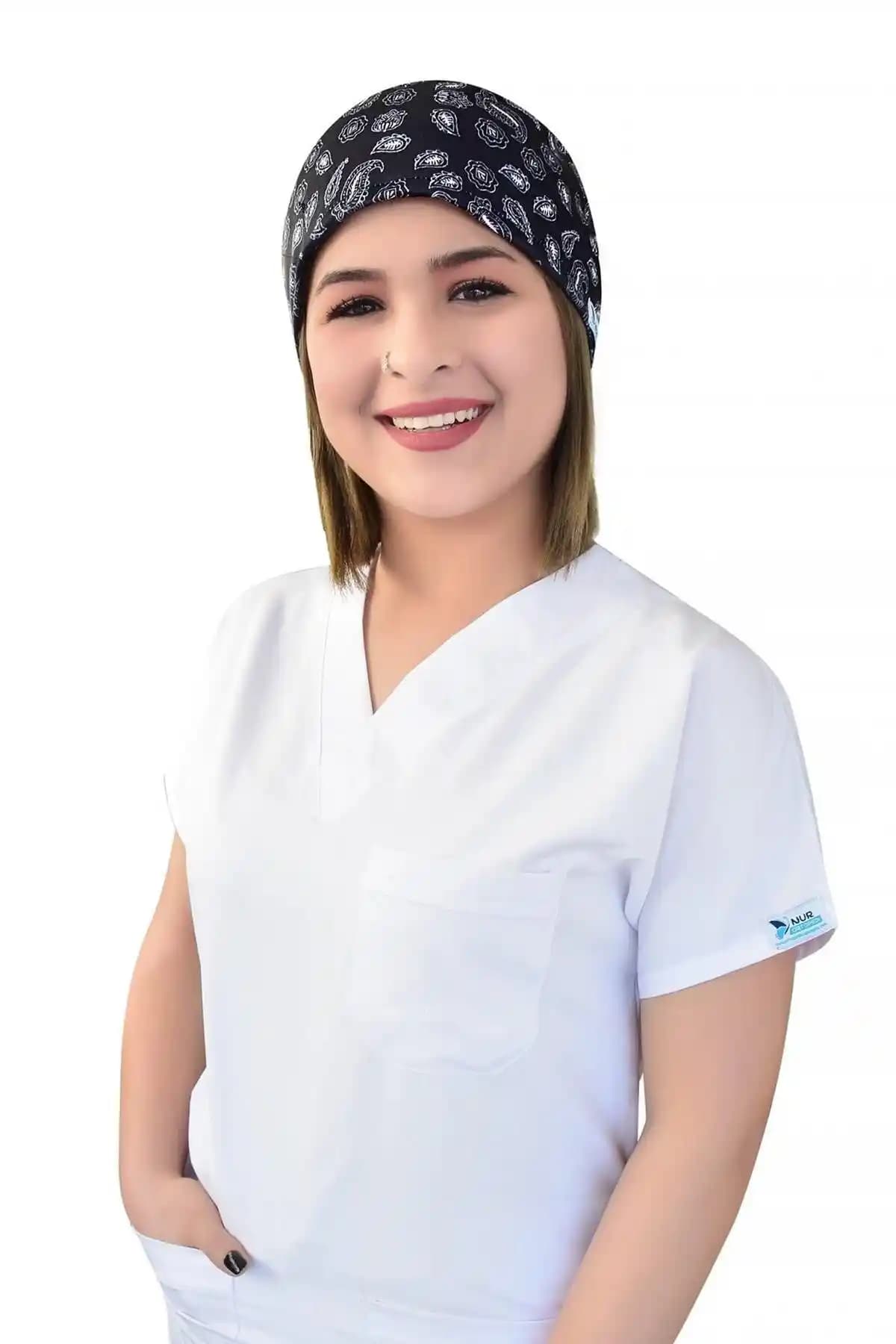 Nur Ortopedi Siyah Unisex Cerrahi Bonesi - Sağlık Çalışanları İçin Konfor ve Şıklık