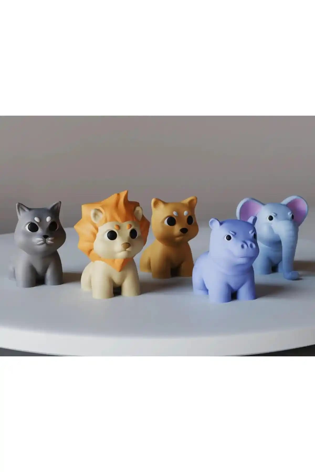 AlaSwan Renkli Mini Hayvan Figürleri Seti Çocuklar ve Hayvanseverler İçin Eğitici Oyun Aracı