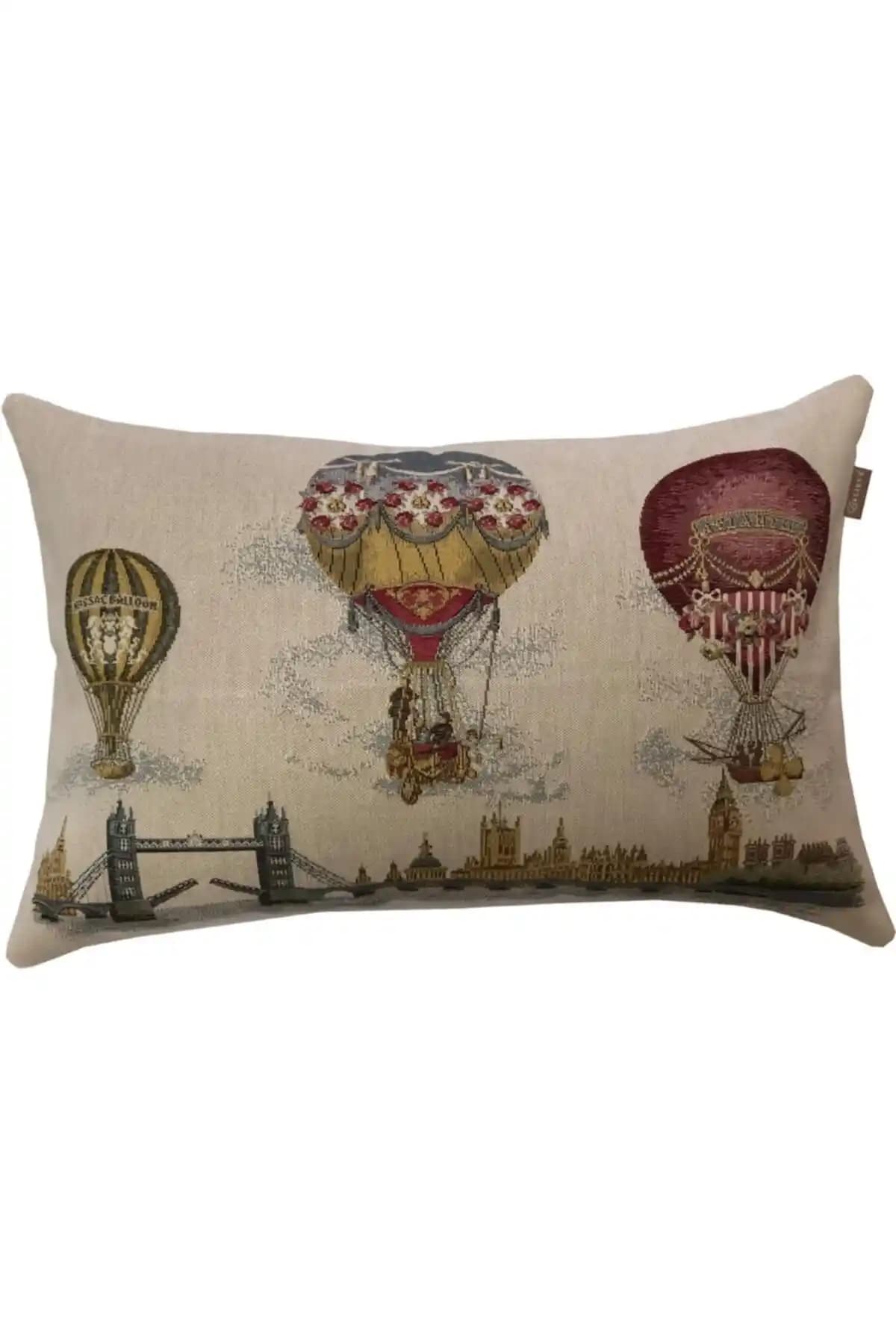 Believe Belıeve Kırlent Baloons Goblen Şık ve Dayanıklı Ev Dekorasyonu Ürünü