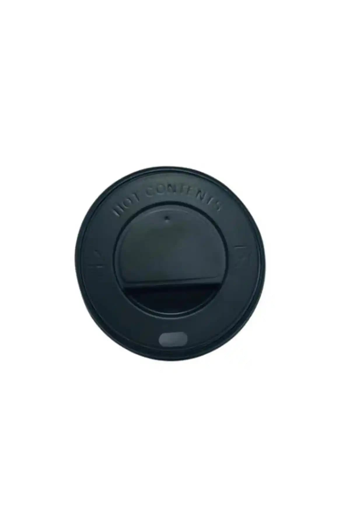 BENCUP 8 oz Siyah Karton Bardak Kapağı: Hijyen ve Kullanım Kolaylığı Sağlayan Pratik Çözüm