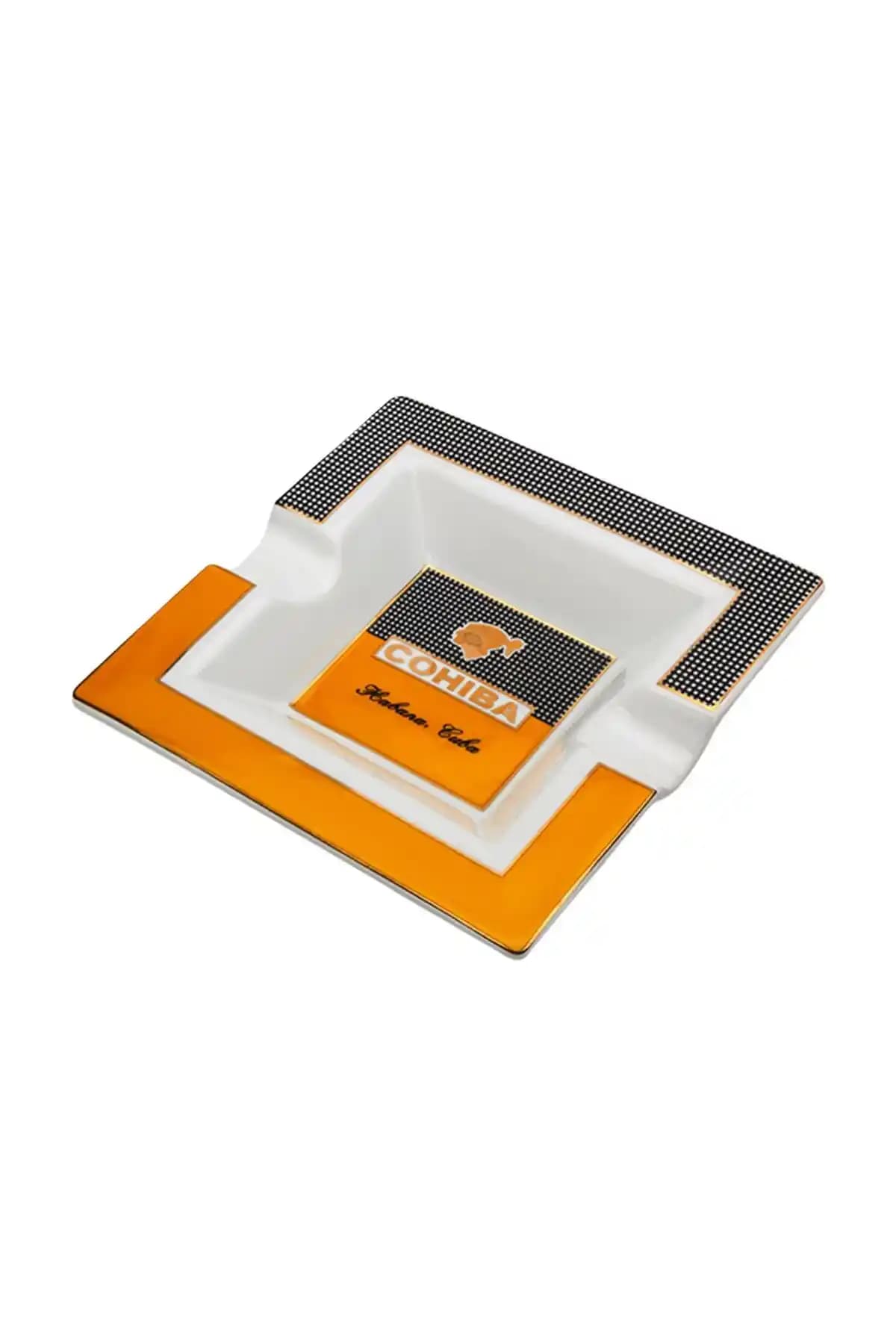 Cohiba Porselen Puro Küllüğü 2li Büyük Boy Şık ve Dayanıklı Aksesuar