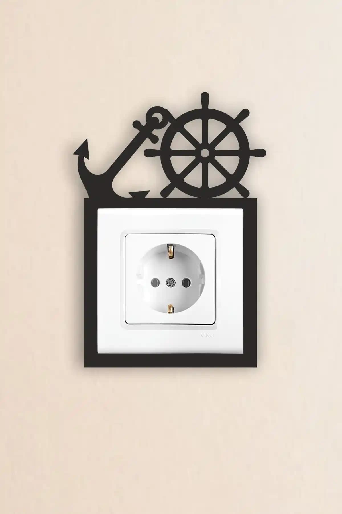 Genel Markalar Denizci Ahşap Priz-Anahtar Çerçevesi: Şık ve Dayanıklı Modern Dekoratif Ürün
