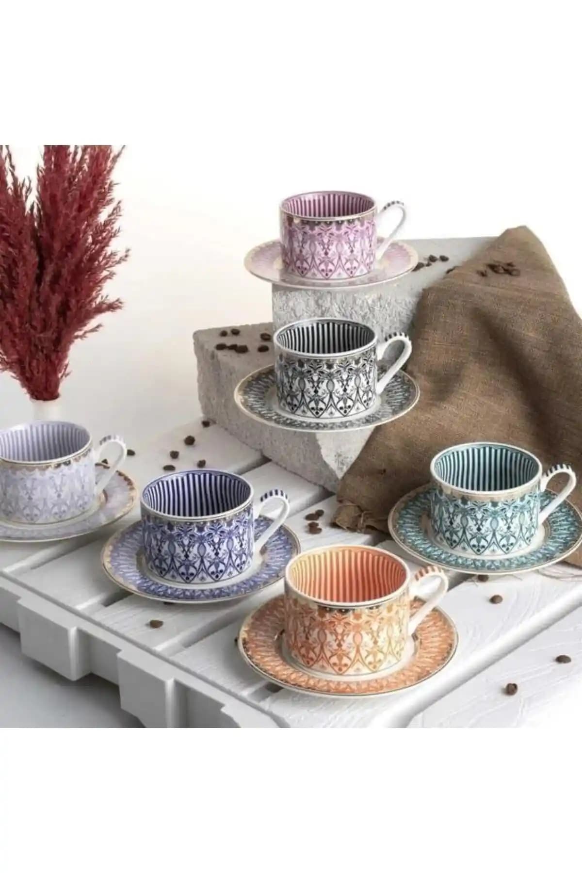 Kosova FNC-08 Bone China 90cc 6'lı Fincan Seti Estetik ve Dayanıklılığı Bir Arada Sunar