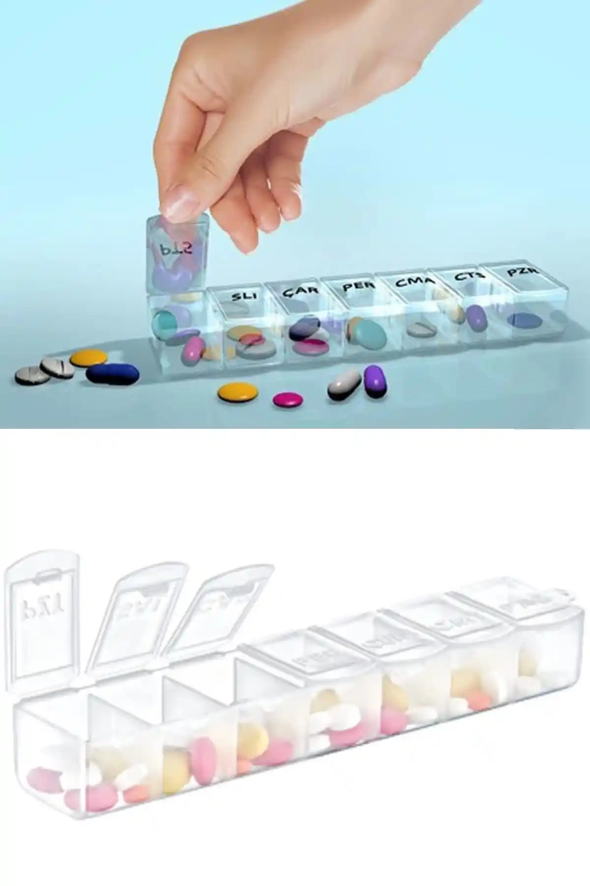 Meleni Home Haftalık İlaç Saklama Kutusu: Güvenli ve Pratik İlaç Takibi Çözümü