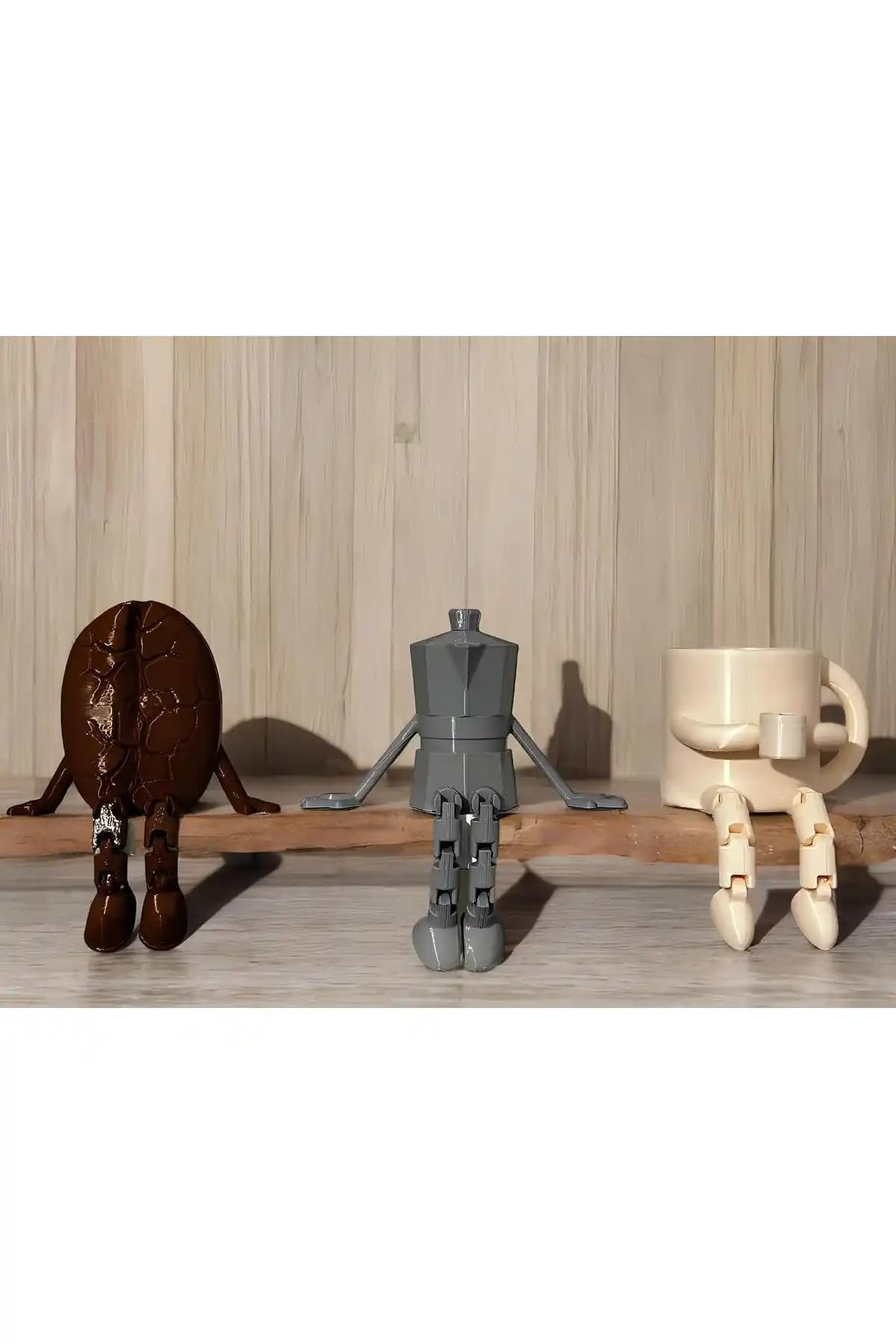 Modern ve Şık Kahve Köşesi Biblo Seti 3D Baskı Teknolojisiyle Tasarlandı