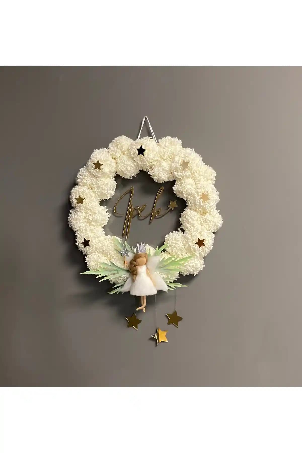 Pleksivent Pleksi Pofuduk Kapı Süsü Bebekli Çocuk Odası Dekorasyonu İçin Uygun