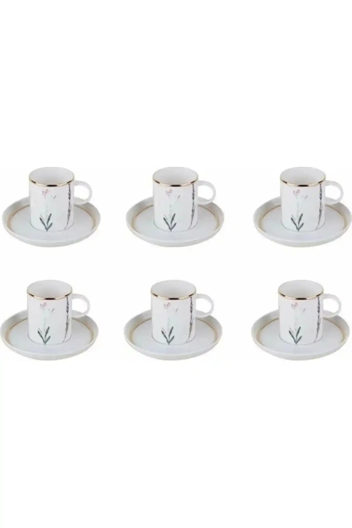 Porland Botanical Kahve Fincanı Seti 12 Parça Şık ve Dayanıklı Tasarım Özellikleri