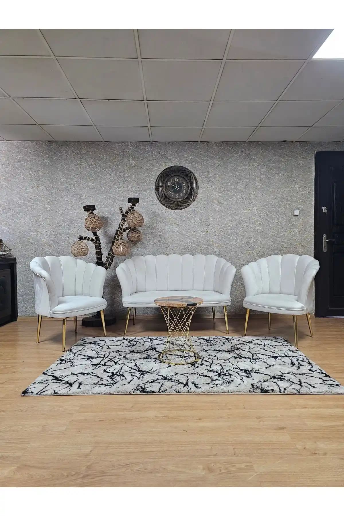 ZAFİR Papatya Çay Seti Koltuk Takımı: Modern ve Şık Oturma Çözümü