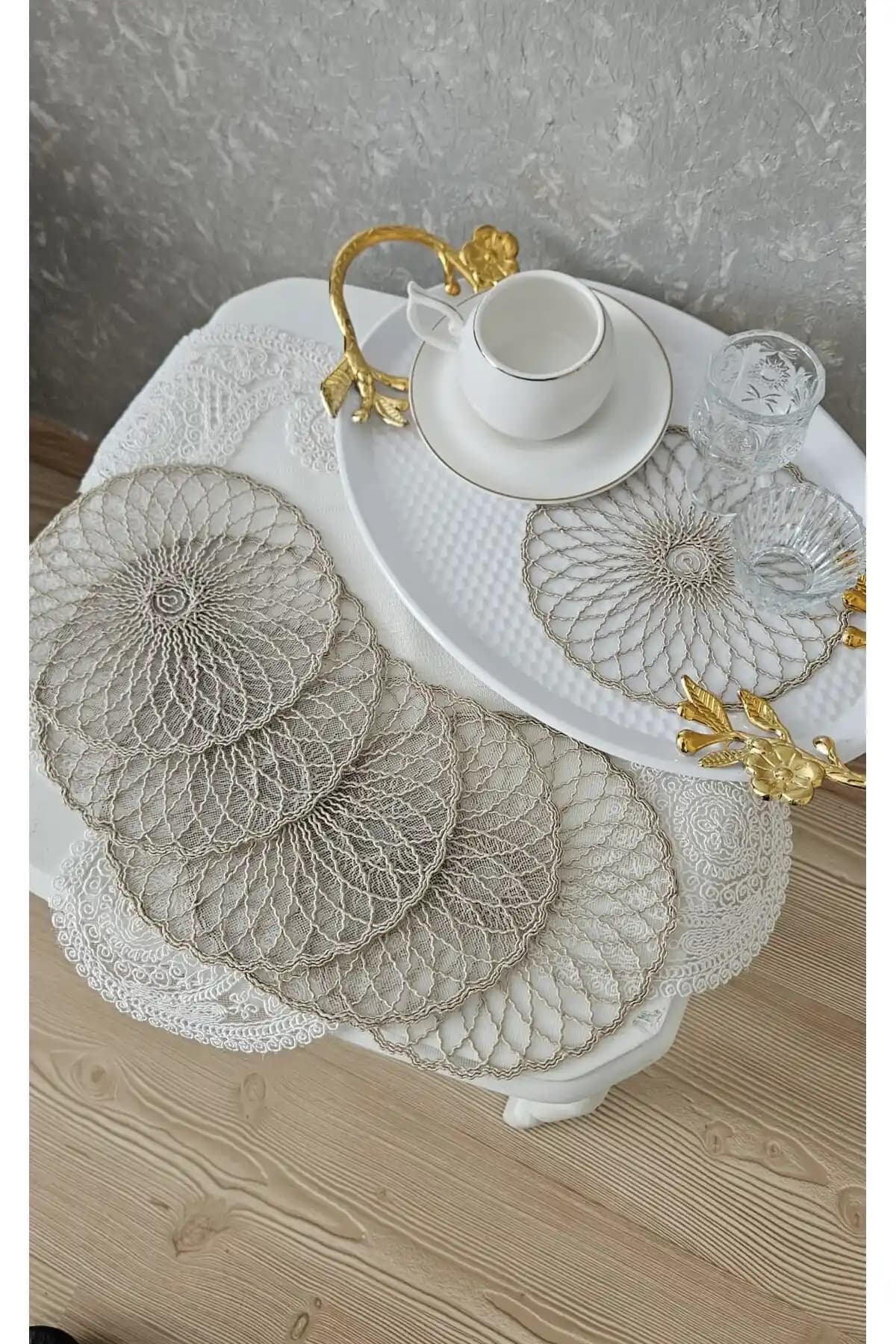 ZESA HOME 6'lı Kahve Yanı Şık Sunum Peçeteleri Estetik ve Sağlıklı Kullanım İçin Uygun