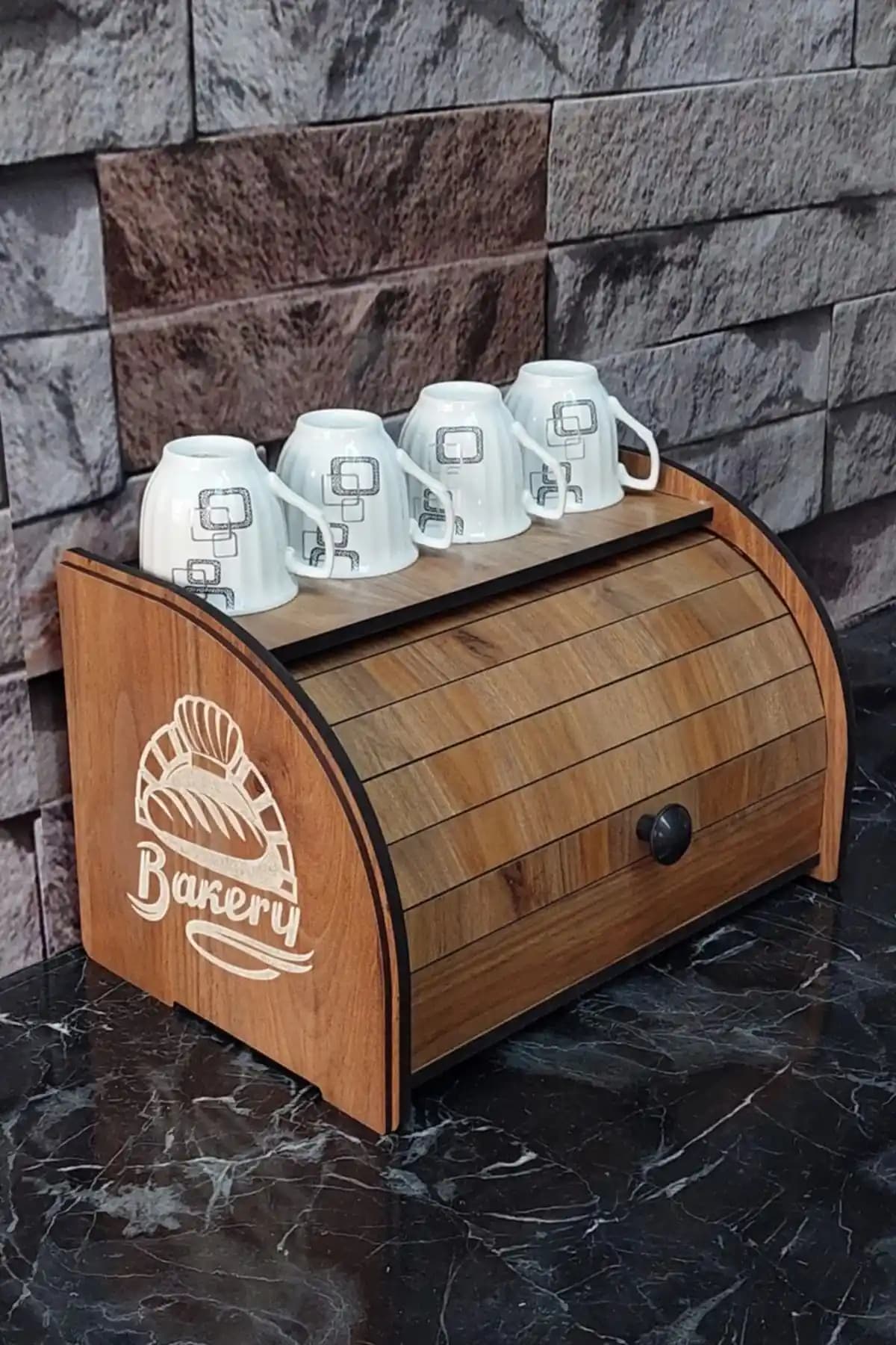 A<dı>mShops Bakerybox Ekmeklik: Şık ve Fonksiyonel Mutfak Ekmek Saklama Çözümü