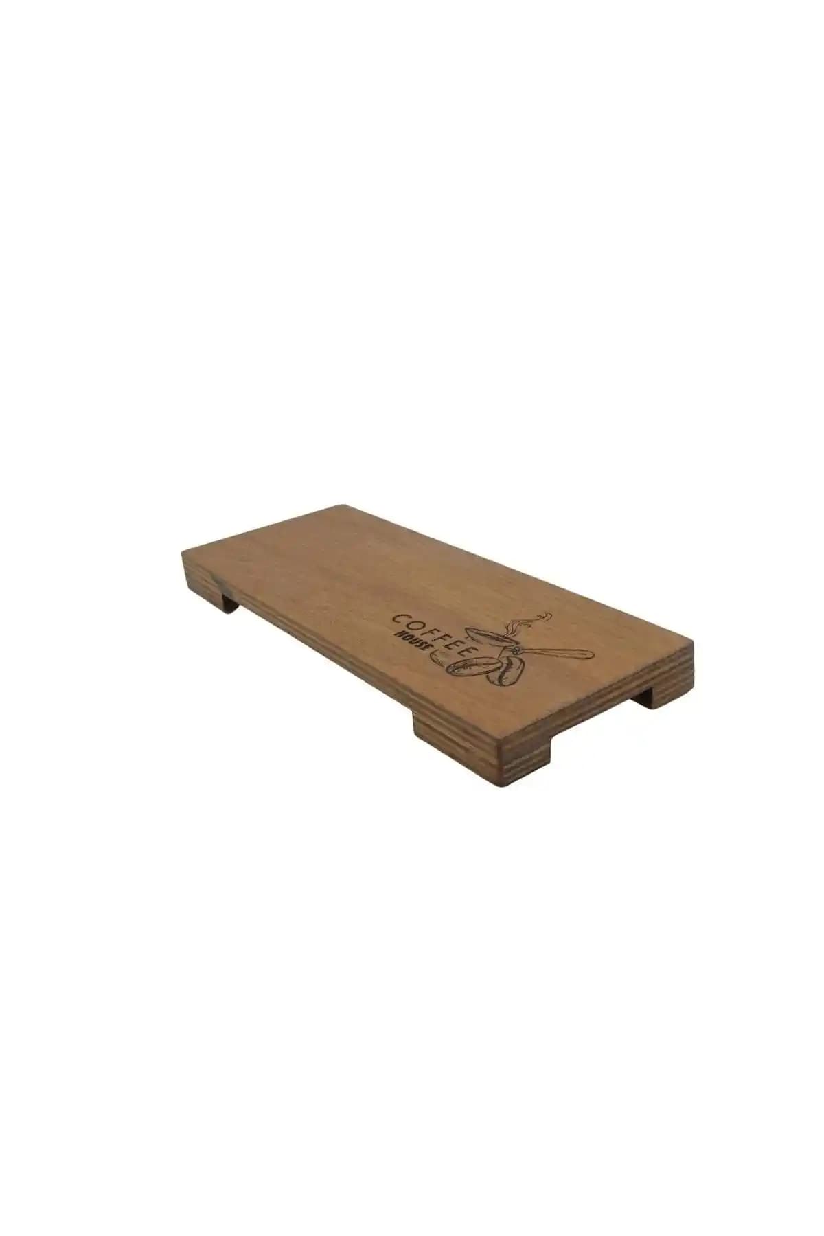 Ahşap Türk Kahvesi Sunum Tablası Estetik ve Dayanıklı Tasarım ile Kahve Keyfini Artırır
