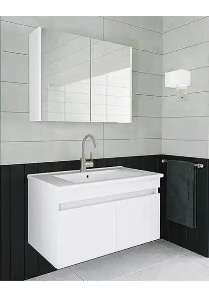 Alfa Banyo Viola Beyaz 80 cm MDF Hazır Kurulu Aynalı Banyo Dolabı İncelemesi