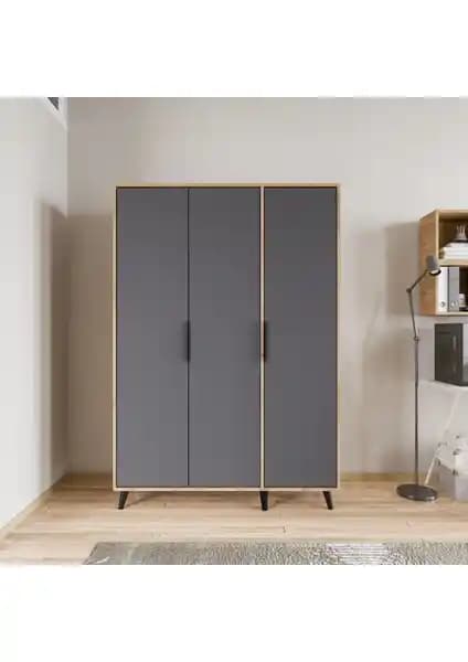 Alonex Aden Üç Kapılı Elbise Dolabı Modern Tasarım ve Geniş Depolama Alanı ile Çözüm Sunar