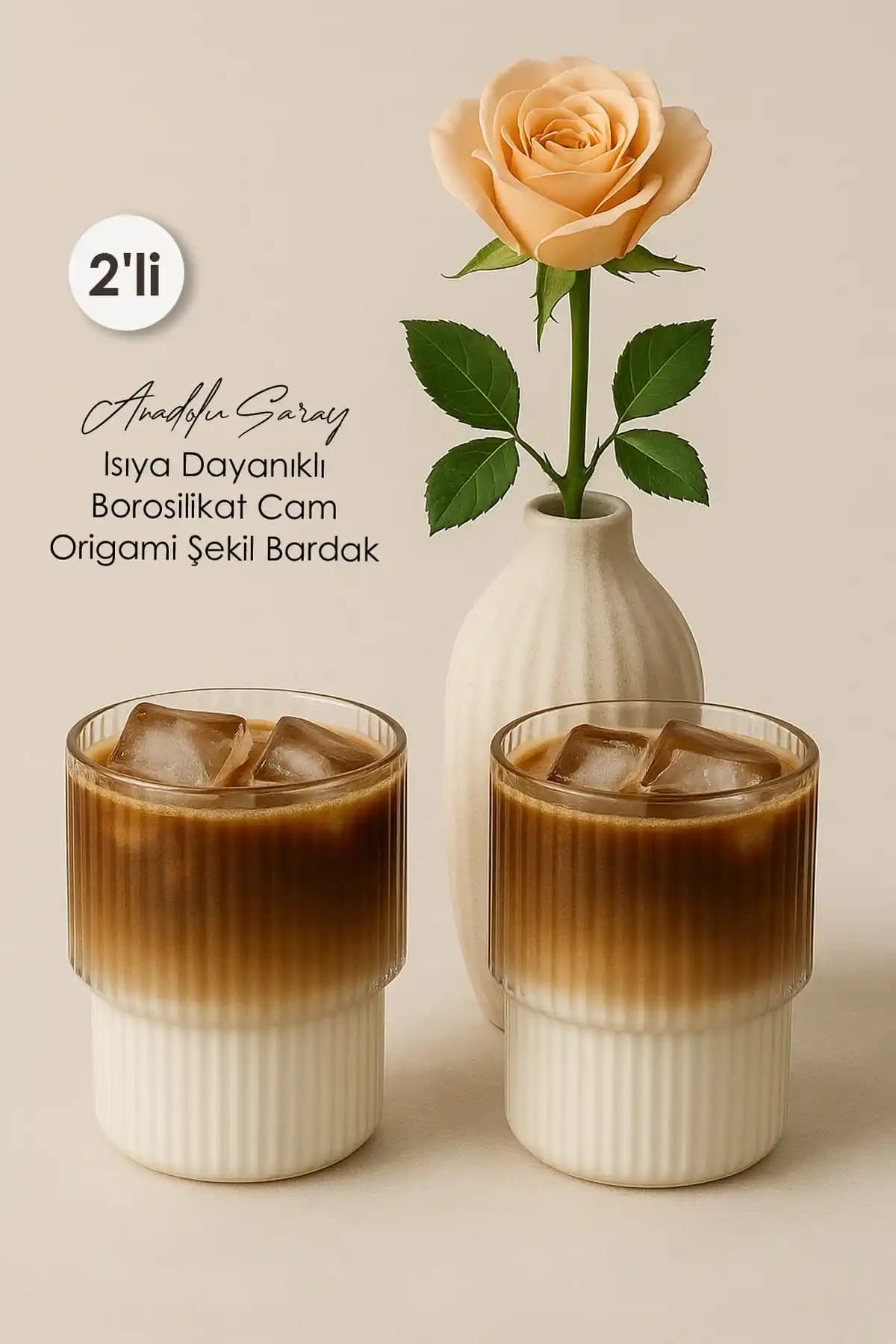 Anadolu Saray Borosilikat Cam Bardaklar Seti Modern Tasarım ve Dayanıklılık Özellikleriyle