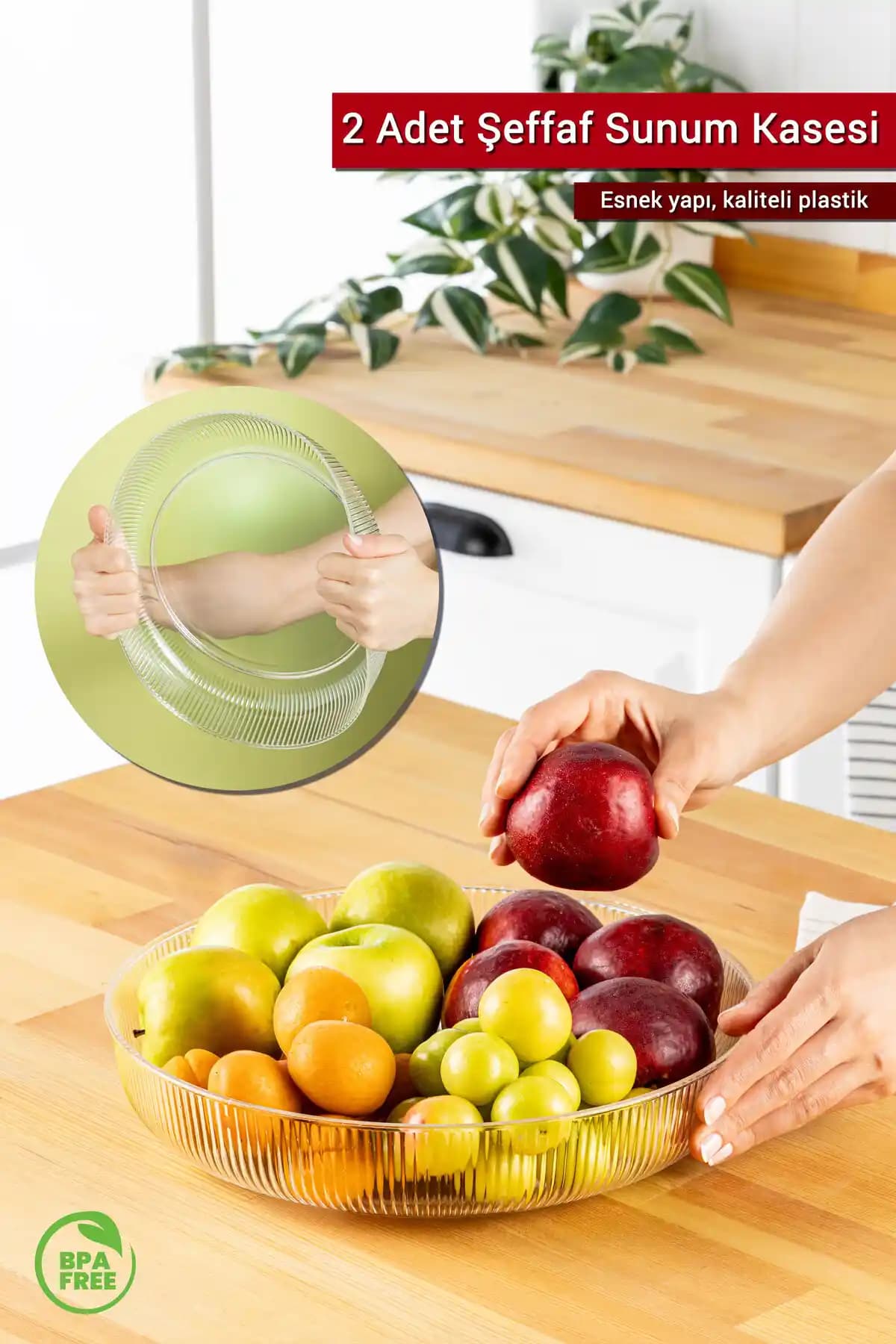 ARVALE 2 Adet Plastik Sunum Kaseleri 28x28 cm modern ve dayanıklı tasarım