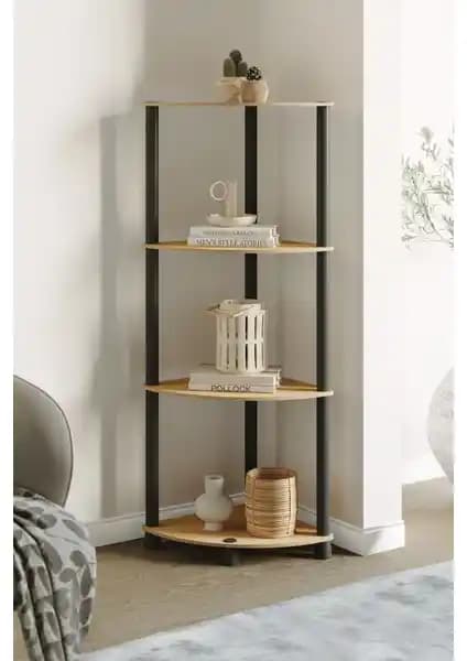 Ata Home Ahşap Duvar Köşe Rafı Modern ve Çok Amaçlı Tasarımıyla Şıklık ve Fonksiyonellik Sunar