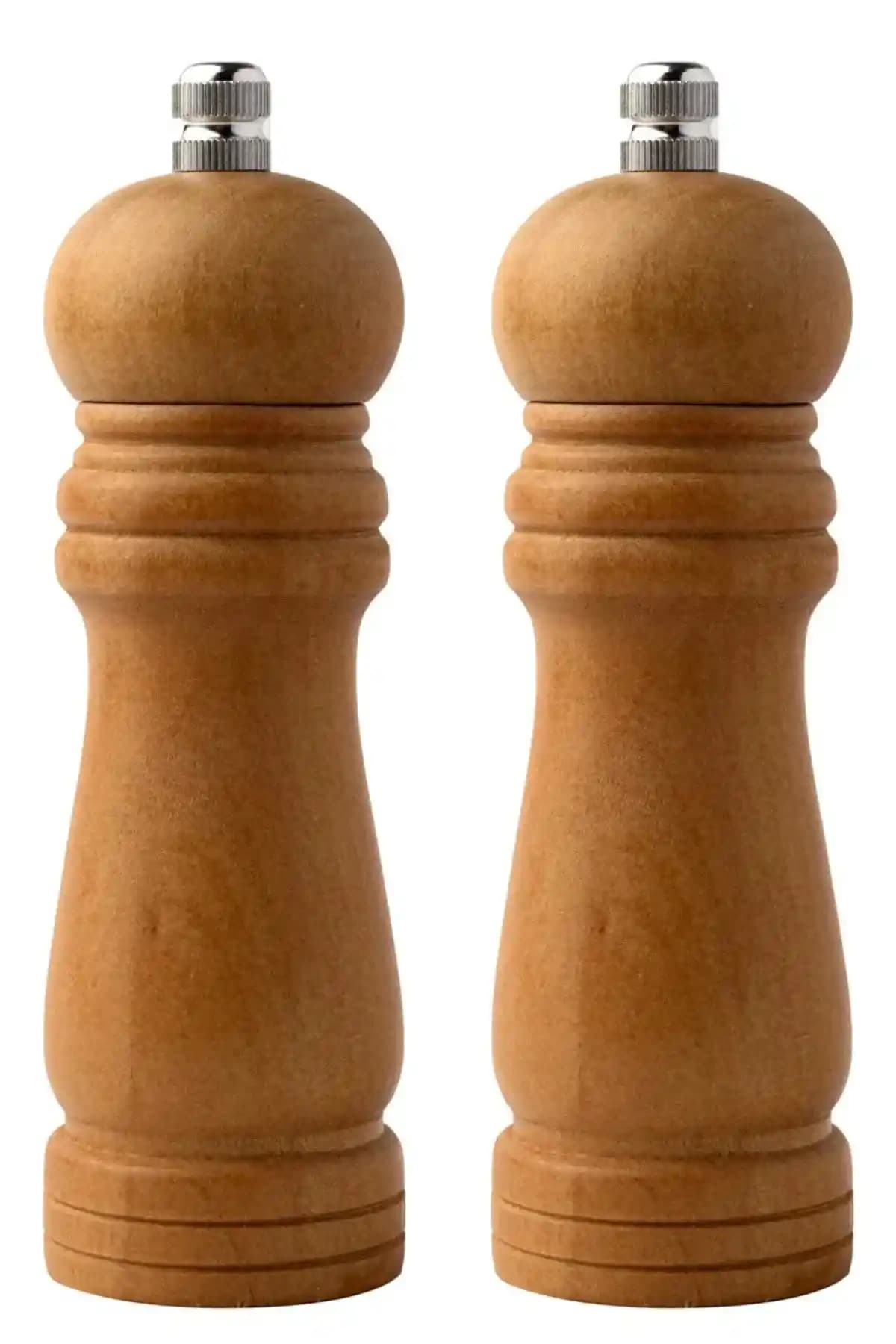 Bambu Gövdeli Ahşap Tuz ve Karabiber Değirmeni - Şık ve Dayanıklı Mutfak Aksesuarı