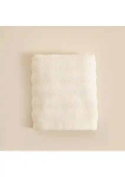 Chakra Waved El Havlusu 30x40 cm Ekru - Şık ve Dayanıklı Ev Tekstili Ürünü