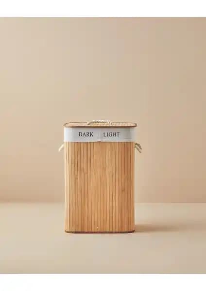 English Home Fancy Bambu Katlanabilir Çamaşır Sepeti: Şık ve Dayanıklı Modern Tasarım